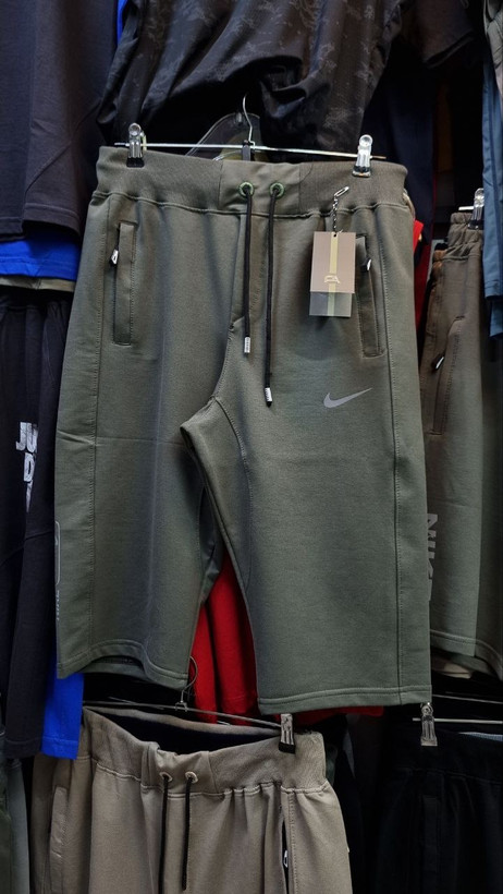 شلوارک بلند پایین زانو پارچه نخ پنبه گلکسی طرح NIKE