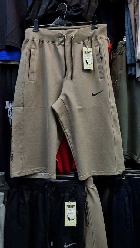 شلوارک بلند پایین زانو پارچه نخ پنبه گلکسی طرح NIKE