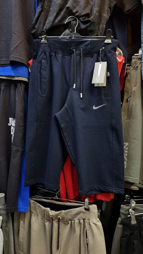 شلوارک بلند پایین زانو پارچه نخ پنبه گلکسی طرح NIKE
