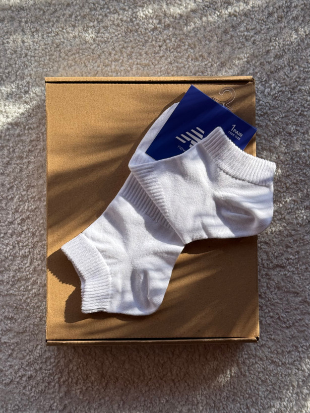 جوراب اسپرت نخ پنبه مچی مردانه گلدوزی New Balance