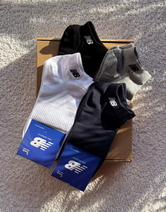 جوراب اسپرت نخ پنبه مچی مردانه گلدوزی New Balance