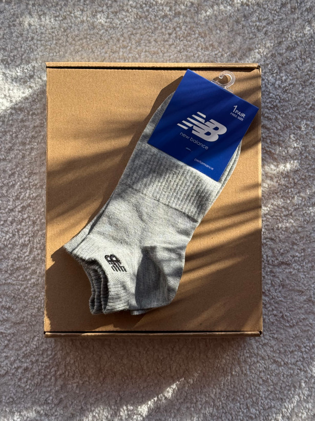 جوراب اسپرت نخ پنبه مچی مردانه گلدوزی New Balance
