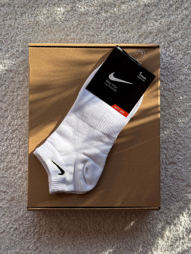 جوراب اسپرت نخ پنبه مچی مردانه گلدوزی Nike