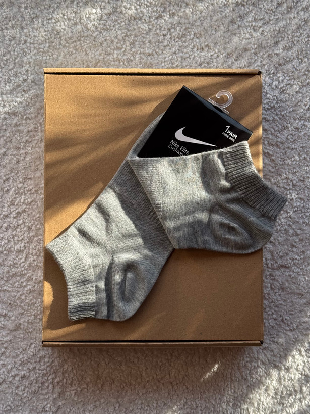 جوراب اسپرت نخ پنبه مچی مردانه گلدوزی Nike
