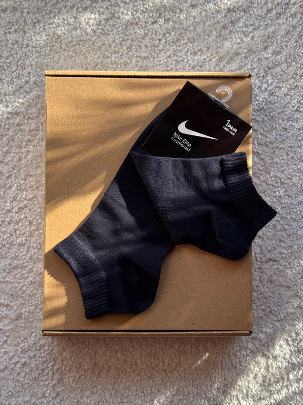 جوراب اسپرت نخ پنبه مچی مردانه گلدوزی Nike