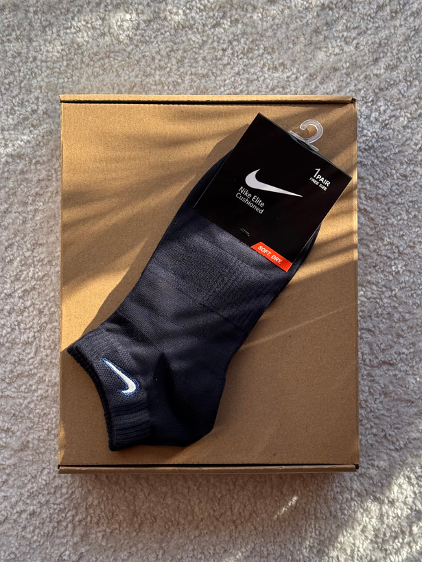 جوراب اسپرت نخ پنبه مچی مردانه گلدوزی Nike