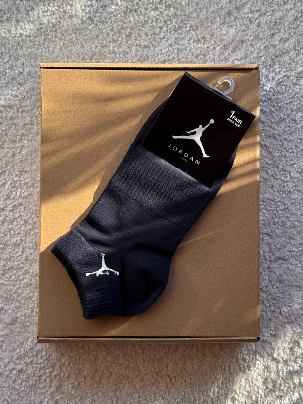 جوراب اسپرت نخ پنبه مچی مردانه گلدوزی Jordan