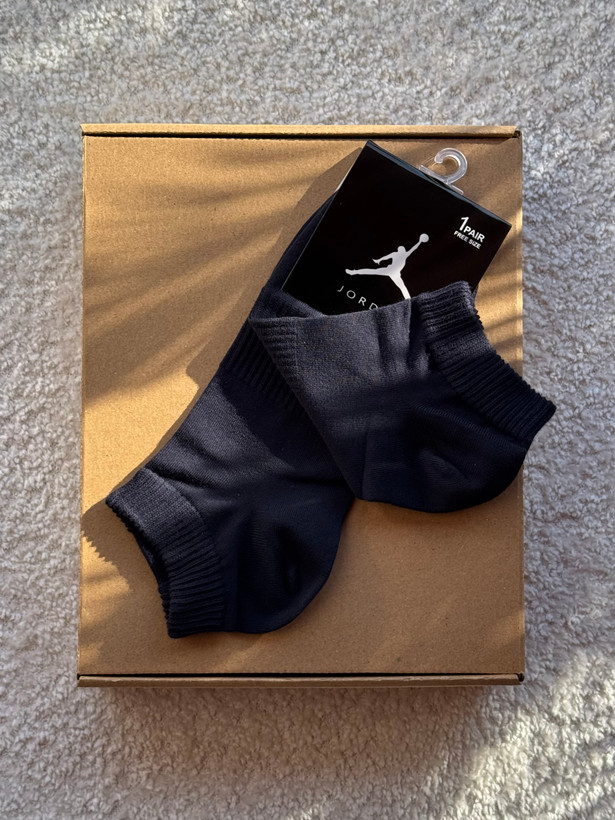 جوراب اسپرت نخ پنبه مچی مردانه گلدوزی Jordan