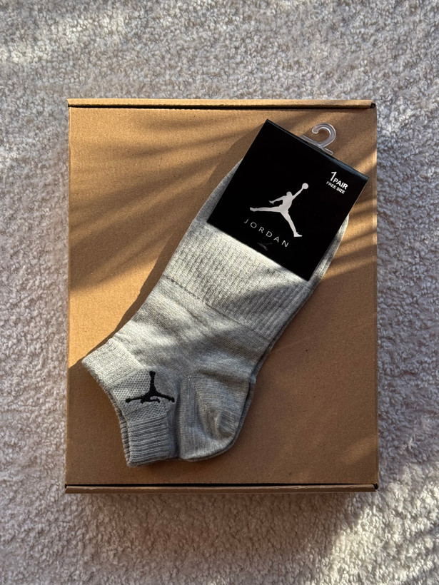 جوراب اسپرت نخ پنبه مچی مردانه گلدوزی Jordan