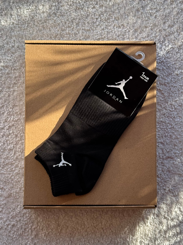 جوراب اسپرت نخ پنبه مچی مردانه گلدوزی Jordan