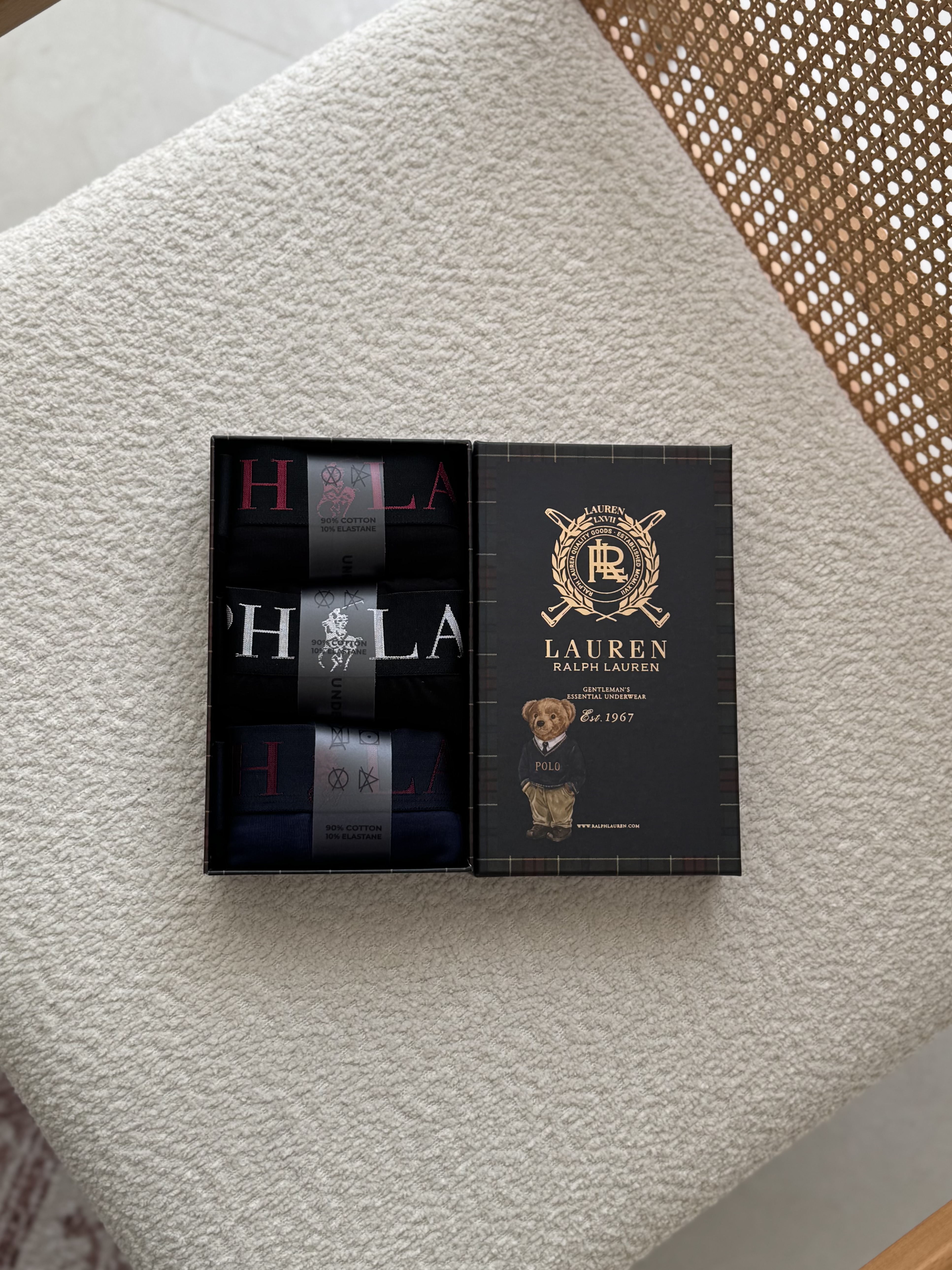 شورت مردانه باکسر Ralph Lauren پک سه تایی