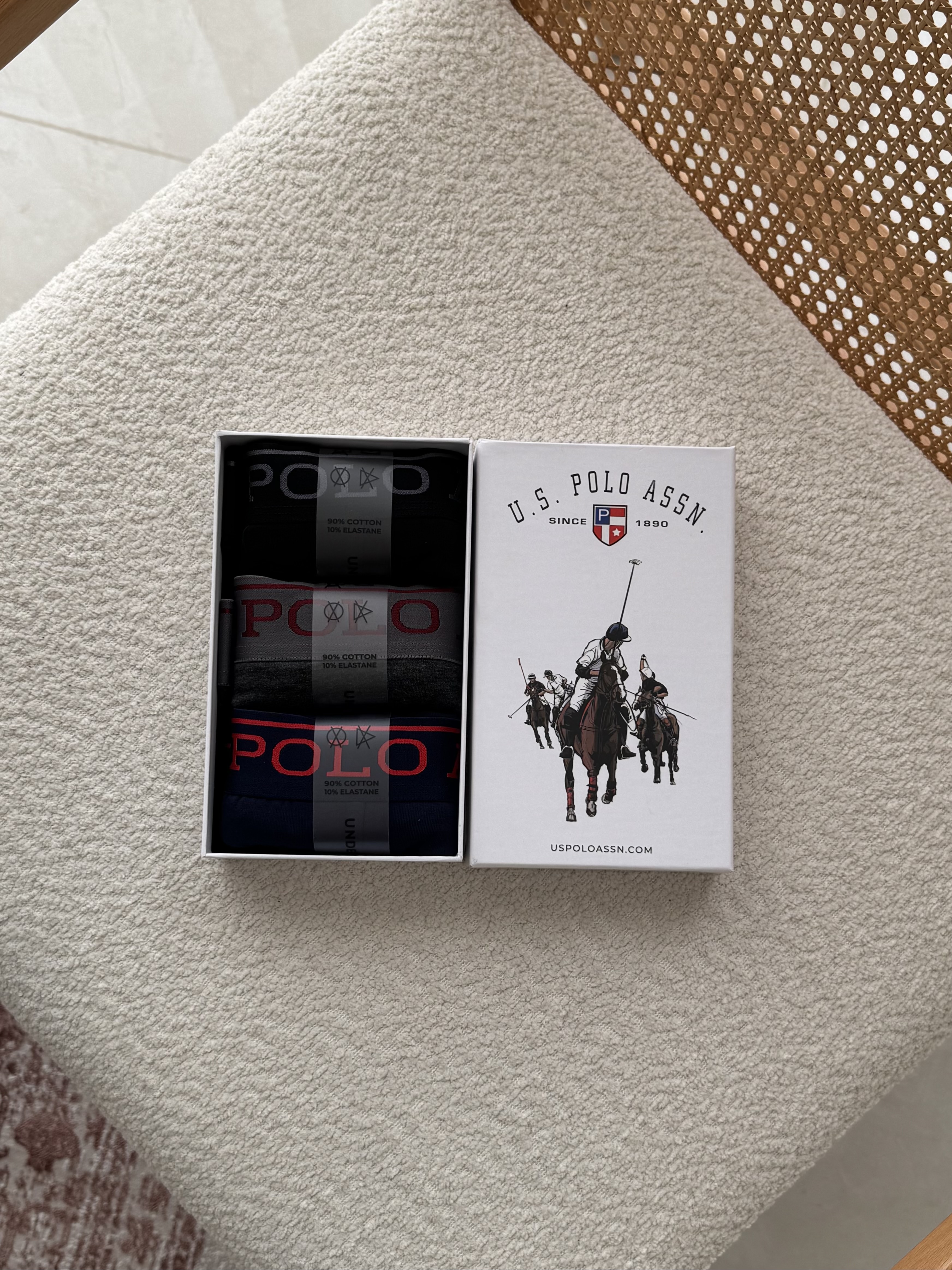شورت مردانه باکسر  Polo پک سه تایی